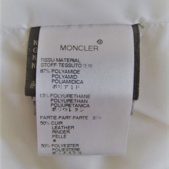 Sold! Moncler ~ Long Down Coat ~ Off White Cream ~ Sz: Small to Med - Picture 9 of 13